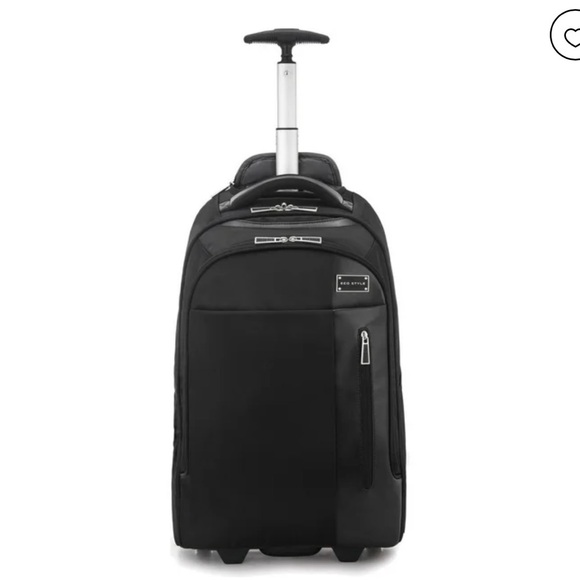ECO style Black Rolling Laptop/Travel Bag
